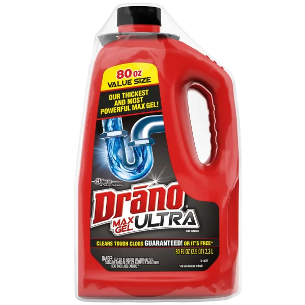 Drano Max Ultra Gel Drain Opener, 2 pk., 160 fl. oz. - Image 7