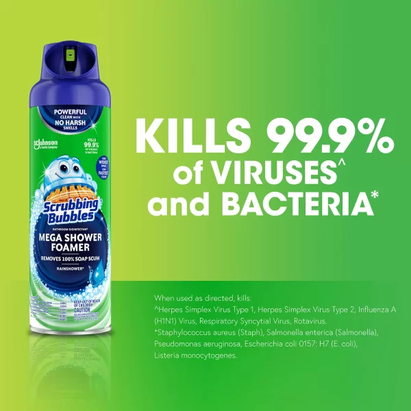 Scrubbing Bubbles Mega Shower Foamer Aerosol, Rainshower 20 oz., 3 ct. - Image 7