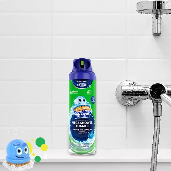 Scrubbing Bubbles Mega Shower Foamer Aerosol, Rainshower 20 oz., 3 ct. - Image 6