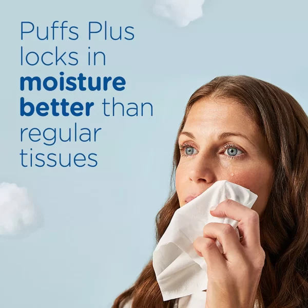 Puffs Plus Lotion 2-Ply Facial Tissues 12 Cube Boxes, 72 tissues/box - Image 6