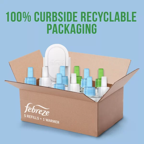 Febreze Fade Defy PLUG Air Freshener, Linen & Sky + Gain Original 1 Warmer + 5 Refills - Image 3