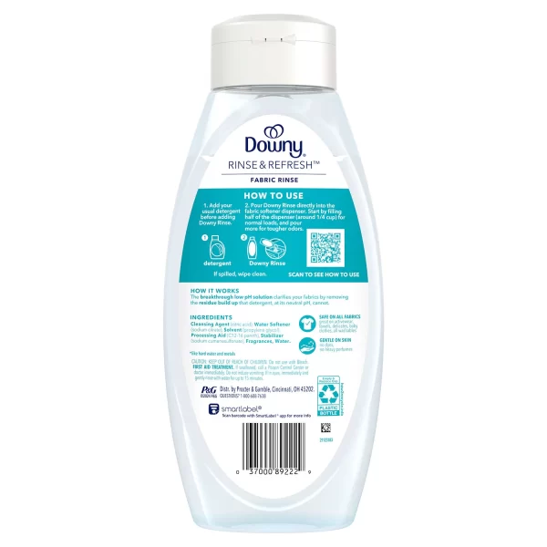 Downy Rinse & Refresh Laundry Fabric Rinse, Cool Cotton, 3 Bottles, 76.5 fl. oz. - Image 5