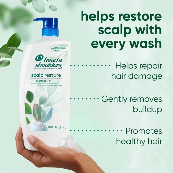 Head & Shoulders Scalp Restore Shampoo, 38.8 fl. oz. - Image 3