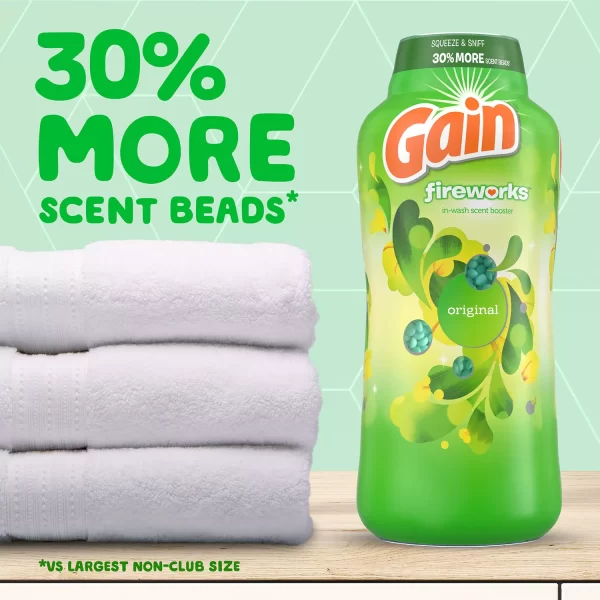 Gain Fireworks In-Wash Scent Booster Beads, Original Scent, 39.9 oz - Image 7