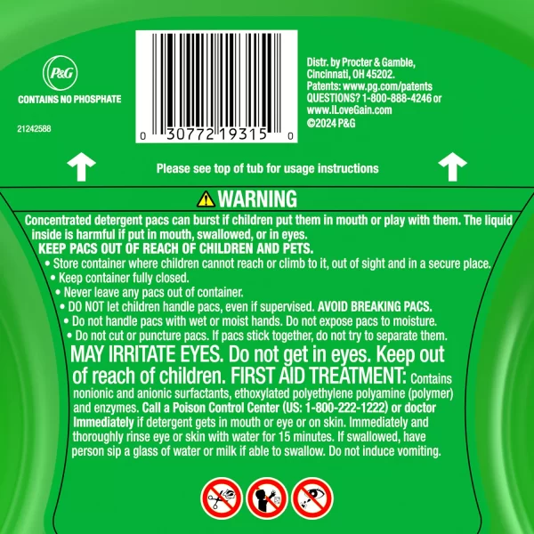 Gain Flings! Odor Defense Fresh Boost Laundry Detergent Pacs, Vibrant Bloom, 108 ct. - Image 7