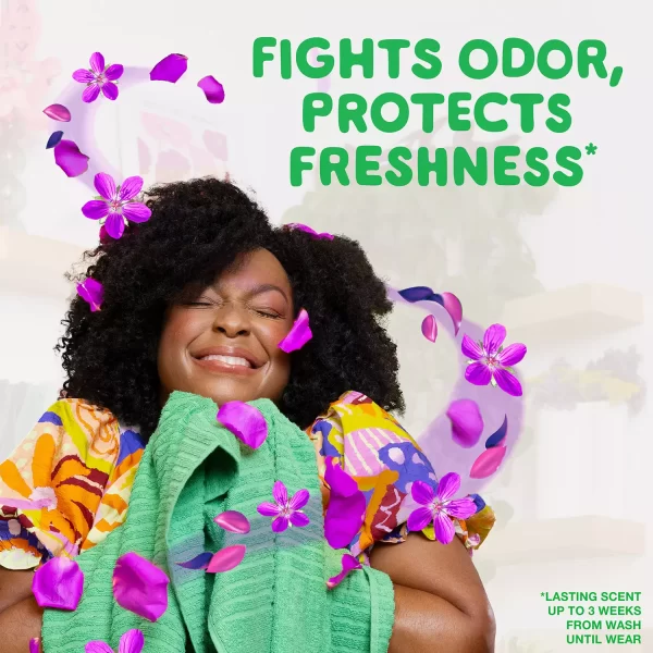 Gain Flings! Odor Defense Fresh Boost Laundry Detergent Pacs, Vibrant Bloom, 108 ct. - Image 6