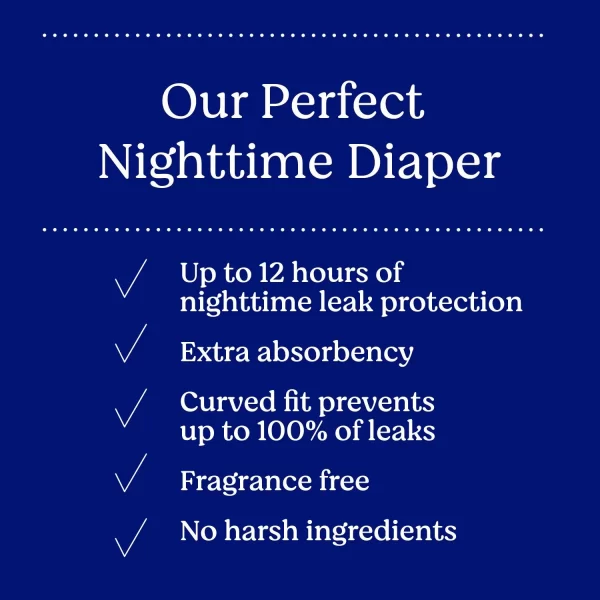 Huggies Overnites Nighttime Baby Diapers, Sizes 3-7 - Image 3