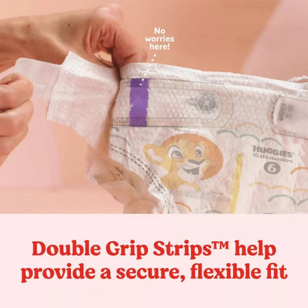 Huggies Little Movers Baby Diapers, Size 3-8 - Image 4