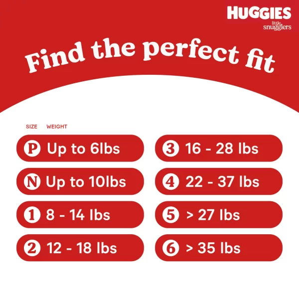 Huggies Little Snugglers Baby Diapers, Sizes Newborn-2 - Image 2