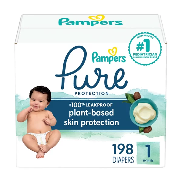 Pampers Pure Protection Diapers, Sizes 1-6 - Image 3