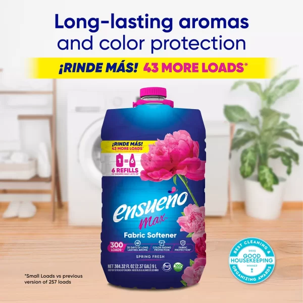 Ensueño Max Liquid Fabric Softener, Spring Fresh Scent, 300 loads, 304 fl. oz. - Image 5