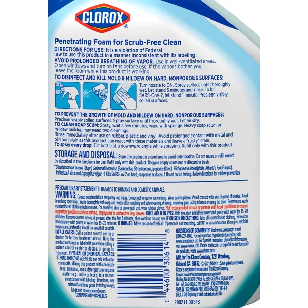 Clorox Bathroom Bleach Foamer, Ocean Mist, 3 ct., 90 fl. oz. - Image 7