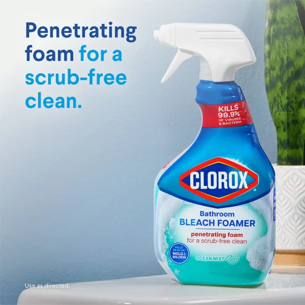 Clorox Bathroom Bleach Foamer, Ocean Mist, 3 ct., 90 fl. oz. - Image 5