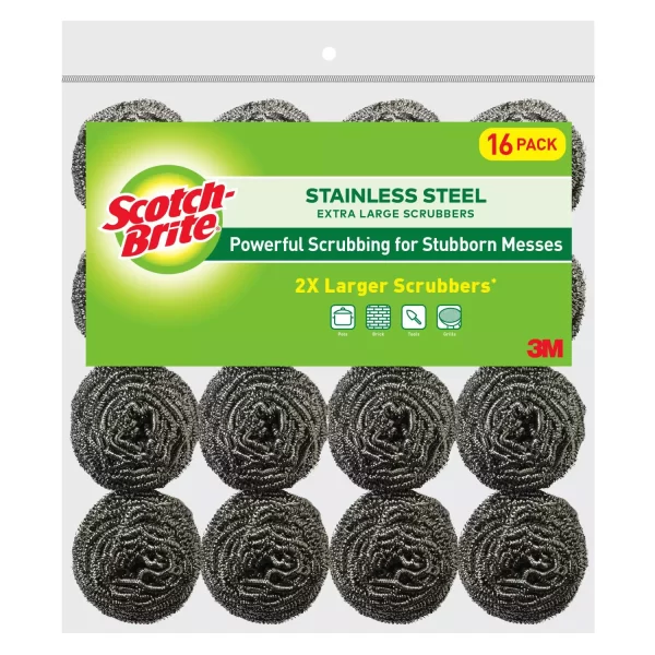 Scotch-Brite Stainless Steel Extra Large Scrubbers,16 ct. - Image 6