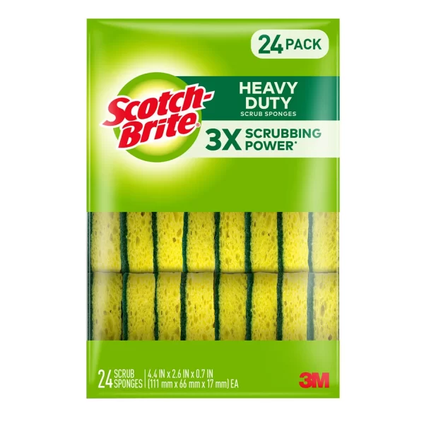 Scotch-Brite Heavy Duty Scrub Sponges, Individually Wrapped 24 ct. - Image 9