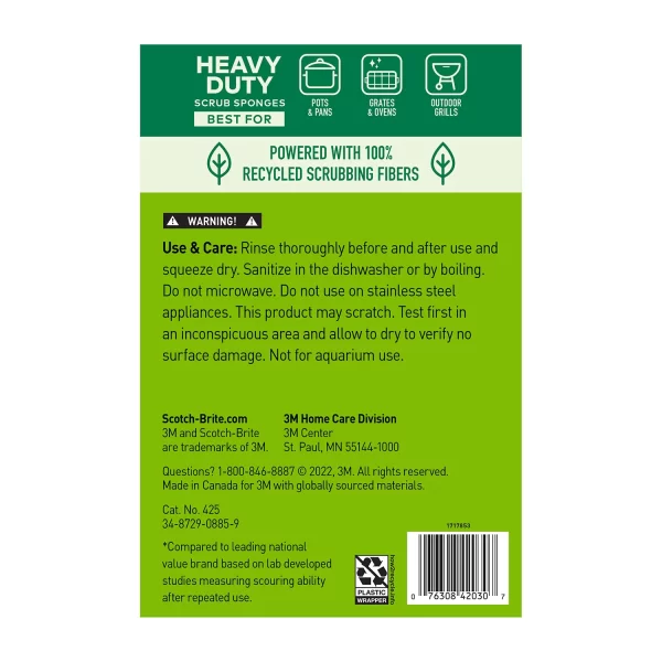 Scotch-Brite Heavy Duty Scrub Sponges, Individually Wrapped 24 ct. - Image 8