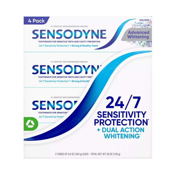 Sensodyne Advanced Whitening Toothpaste, 6.5 oz., 4 pk. - Image 3