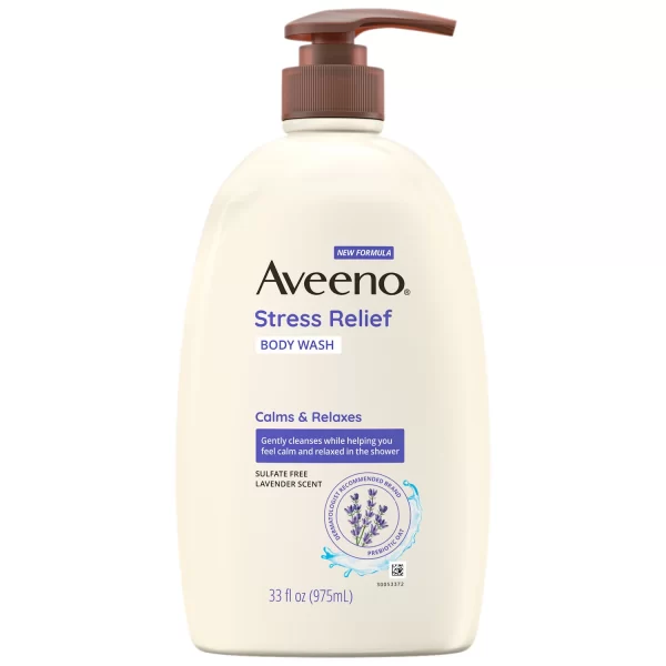 Aveeno Stress Relief Body Wash, 33 fl. oz., 2 pk. - Image 4