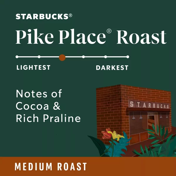 Starbucks Medium Roast K-Cup Coffee Pods, Pike Place, 72 ct. - Image 2