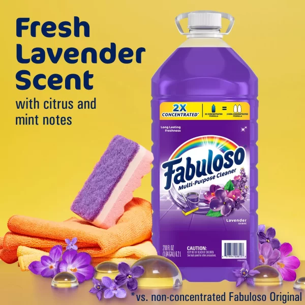 Fabuloso 2X Concentrated Multi-Purpose Cleaner, Lavender 210 fl. oz. - Image 2