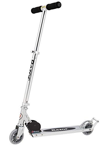 Razor AW Kick Scooter for Kids - Wheelie Bar, Lightweight, Foldable, Aluminum Frame, and Adjustable Handlebars