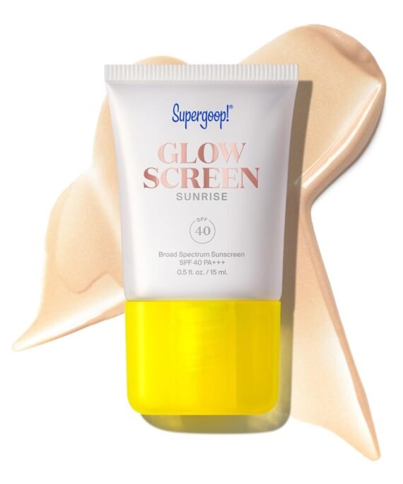 Supergoop! Glowscreen (SPF 40) - 0.5 fl oz - Glowy Primer + Broad Spectrum Tinted Sunscreen - Helps Filter Blue Light - Hydration - Hyaluronic Acid & Vitamin B5