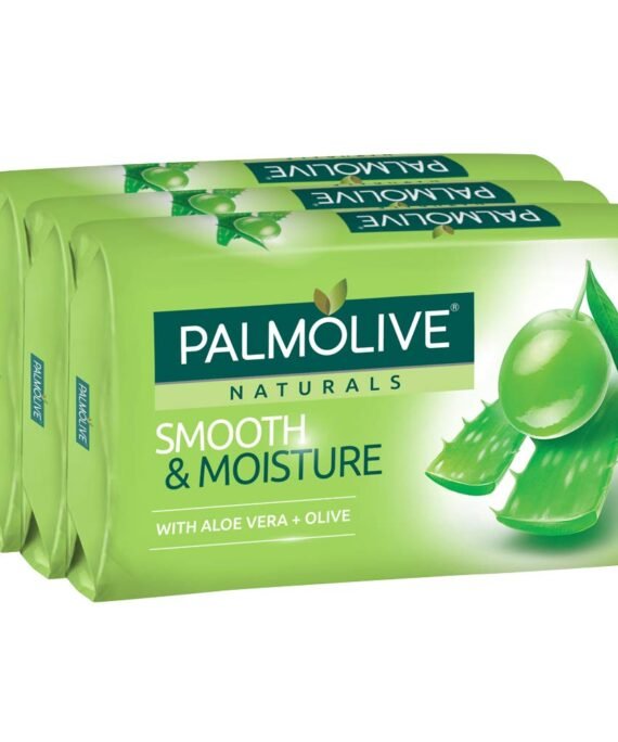 Palmolive Naturals Smooth Moisture Bar Soap, Aloe and Olive Extracts, 80 Gram / 2.8 Ounce, 3 Count (Pack of 3) Total 9 Bars