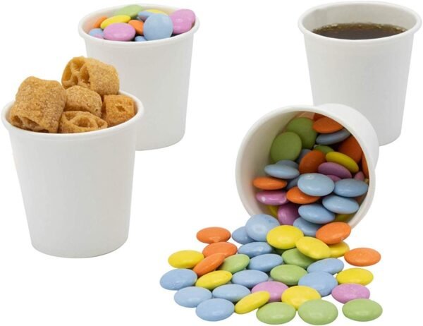 GUSTO [3 oz. - 300 Count White Small Paper Cups, Disposable Mini Bathroom Mouthwash Cups - Eco-Friendly and Versatile (Formerly Comfy Package) - Image 5