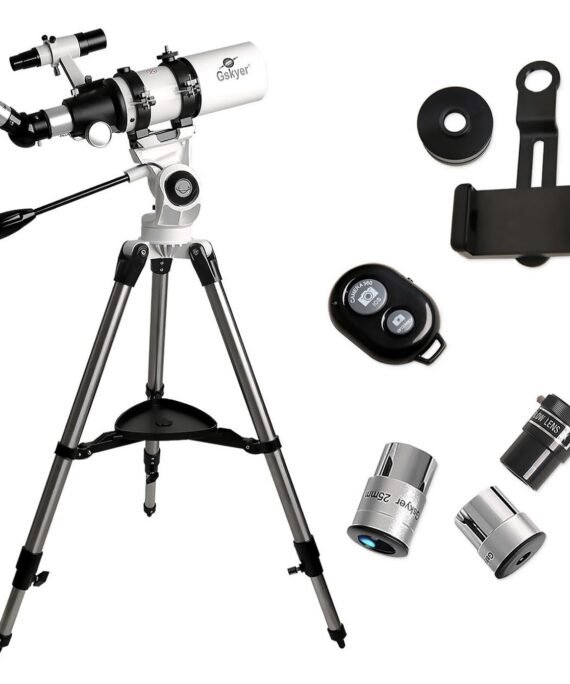 Gskyer Telescope, Telescopes for Adults, 80mm AZ Space Astronomical Refractor Telescope Kids, Adults Astronomy, German Technology Scope
