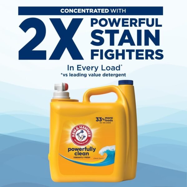 Arm & Hammer Clean Burst, 170 Loads Liquid Laundry Detergent, 170 Fl oz - Image 6