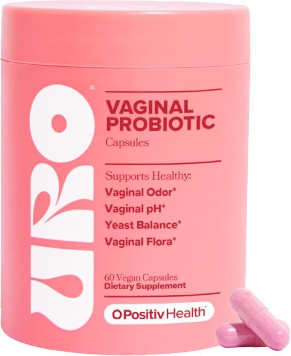 O Positiv URO Vaginal Probiotics for Women pH Balance with Prebiotics & Lactobacillus Probiotic Blend - Vaginal Health Supplement - Promote Healthy Vaginal Odor & Vaginal Flora, 60 Count (Pack of 1) - Image 6