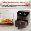Instant Pot Essentials 4QT Air Fryer with EvenCrisp Technology that Crisps and Reheats, Easily Adjust Time & Temperature For Quick Meals, 100+ In-App Recipes, from the Makers of Instant Pot, Black - Image 6