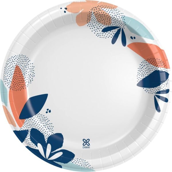 Dixie Large Paper Plates, 10 Inch, 86 Count, 2X Stronger*, Microwave-Safe, Soak-Proof, Cut Resistant, Disposable Plates For Everyday Breakfast, Lunch, & Dinner Meals - Image 4