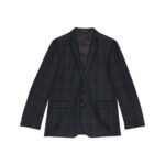 Lauren Ralph Lauren Boy's Plaid Sportcoat (Big Kids) Navy/Green 12 Big Kid