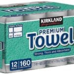 Fiorenzo Bundle Compatible with Kirk-land Signature Premium Paper Towels, Strong Thick and Absorbent Bulk Paper Towels 12 Rolls, 160 Sheets Per Roll 2-Ply