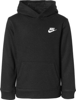 Nike Boy's Club Fleece Pullover Hoodie (Little Kids) Black 4 Little Kids