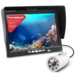 Underwater Fishing Camera, Live Scope Deeper Fishing Line Fish Finder, Go Fish Ice Depth Video Camera For Boats, 7'' Portable LCD Monitor, IP68 Water-Resistant, Includes Carrying Case, Sunshield Cover