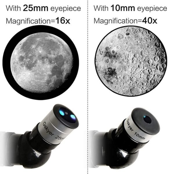 Gskyer Telescope, Telescopes for Adults, 80mm AZ Space Astronomical Refractor Telescope Kids, Adults Astronomy, German Technology Scope - Image 8