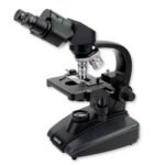 Carson Advanced 40x-1600x LED Lighted Compound Binocular Head Microscope with Abbe Condenser and Double Layer Mechanical Stage (MS-170)