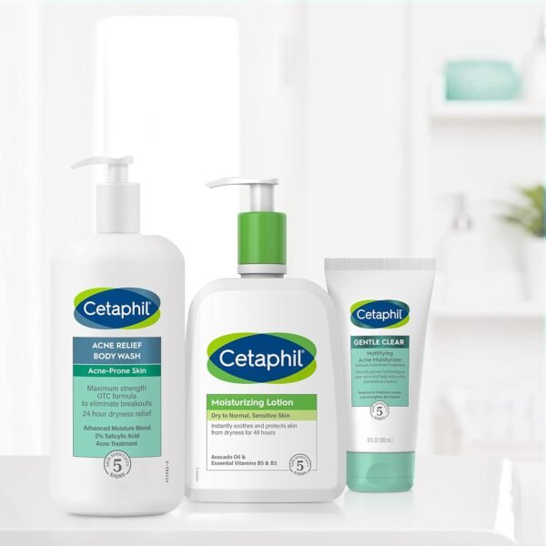 Cetaphil Body Wash, Acne Relief Body Wash with 2% Salicylic Acid to Eliminate Breakouts, Gently Exfoliates and Provides 24Hr Dryness Relief, 20 oz - Image 5