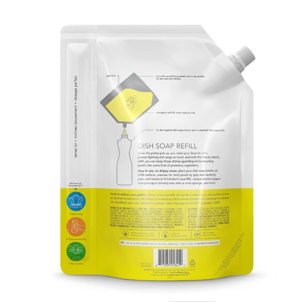 Method Gel Dish Soap Refill, Lemon Mint, 36 Ounces, 2 pack, Packaging May Vary - Image 3