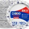 Dixie Ultra, Large Paper Plates, 10 Inch, 172 Count, 3X Stronger, Heavy Duty, Microwave-Safe, Soak-Proof, Cut Resistant, Disposable Plates For Heavy, Messy Meals - Image 2
