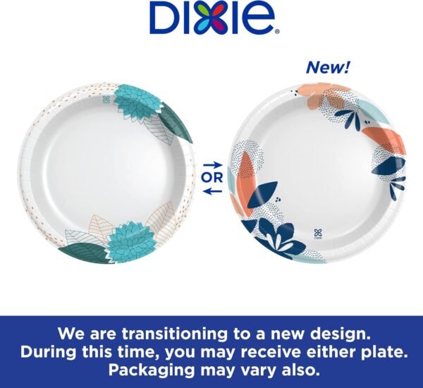 Dixie Large Paper Plates, 10 Inch, 86 Count, 2X Stronger*, Microwave-Safe, Soak-Proof, Cut Resistant, Disposable Plates For Everyday Breakfast, Lunch, & Dinner Meals - Image 7