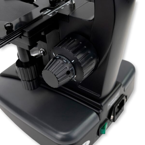 Carson Advanced 40x-1600x LED Lighted Compound Binocular Head Microscope with Abbe Condenser and Double Layer Mechanical Stage (MS-170) - Image 9