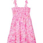 Lilly Pulitzer Girl's Mini Kailua Dress (Toddler/Little Kids/Big Kids) Peony Pink Seaside Scene LG (8-10 Big Kid)