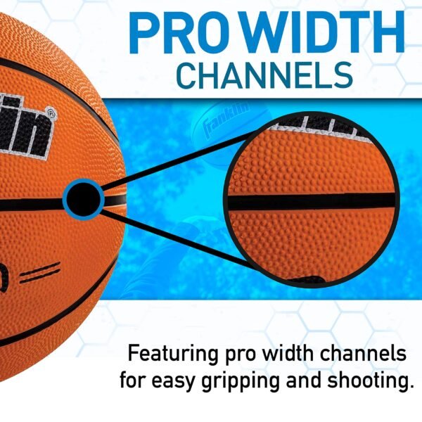 Franklin Sports Grip-Rite 100 Basketball - Official Size - Image 2