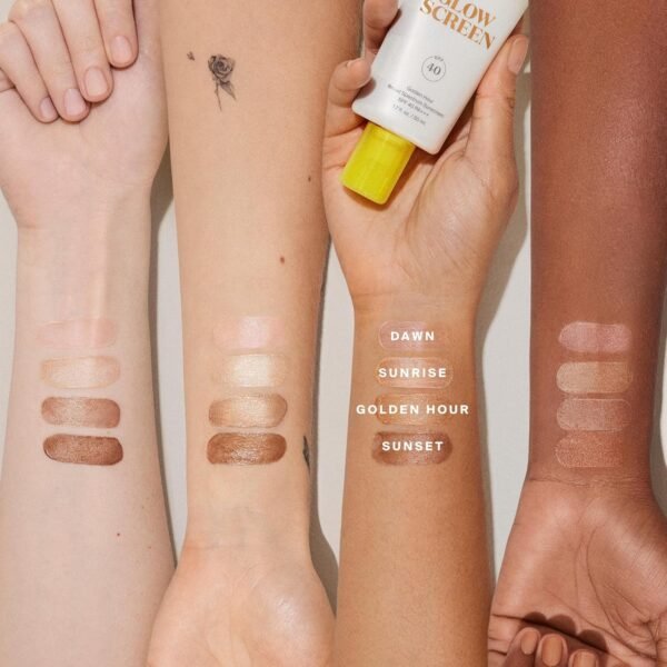 Supergoop! Glowscreen SPF 40, Golden Hour (Bronze Glow) - 1.7 fl oz - Glowy Primer + Broad Spectrum Tinted Sunscreen - Helps Filter Blue Light - Hydration - Hyaluronic Acid & Vitamin B5 - Image 3