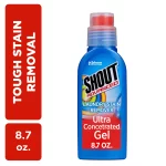 Shout Advanced Ultra Concentrated Gel Brush, 8.7 Ounce, Treats Dried Food, Coffee, Wine, Makeup Stains, Safe for All Colorfast Washables, Works in All Water Temperatures