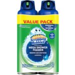 Scrubbing Bubbles Mega Bathroom and Shower Foamer Aerosol, Rainshower Scent, 20oz (Pack of 2)