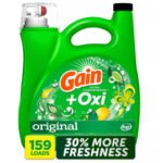 Gain + Oxi Liquid Laundry Detergent, Original, 159 Loads, 170 fl. oz.